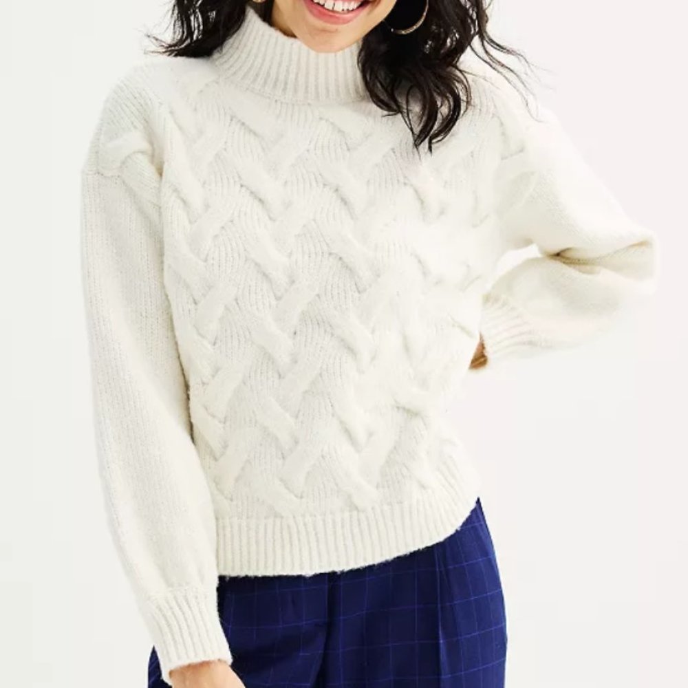 Chunky Cream Nine West Sweater